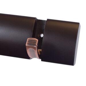 BIRDROCK HOME Wall Mounted Hooks - 6 Folding Coat and Hat Rack Hooks - Oil Rubbed Bronze Hooks - Brown Rail