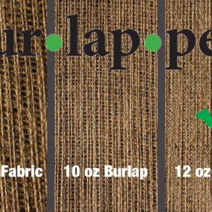 Burlapper 12 oz Jute Burlap Fabric Sheet, 40" x 5 yd, Factory 2nd