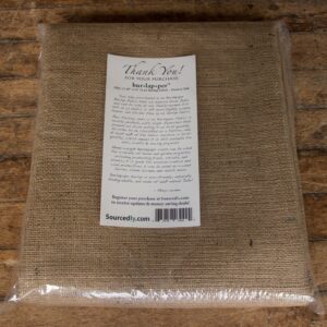 Burlapper 12 oz Jute Burlap Fabric Sheet, 40" x 5 yd, Factory 2nd