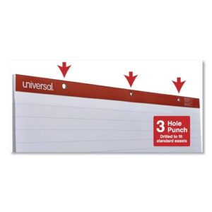 Universal UNV35601 27 in. x 34 in. Easel Pads/Flip Charts - White (2/Carton)