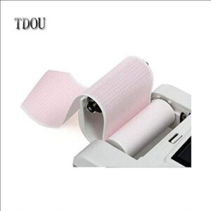 TDOU Thermal paper Roll ECG Paper 110mm*20M for CE Marked Digital 12 Leads 3/6 Channel ECG Machine ECG600G Insulation Paper