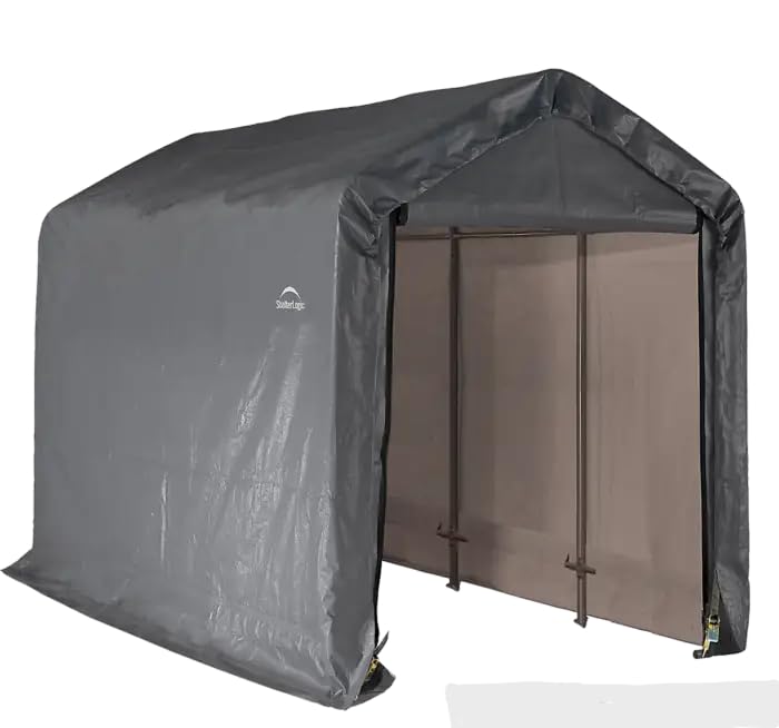 ShelterLogic Replacement Cover Kit Only No Frame -6x12x8 Peak Gray 90502 (7.5oz Gray)