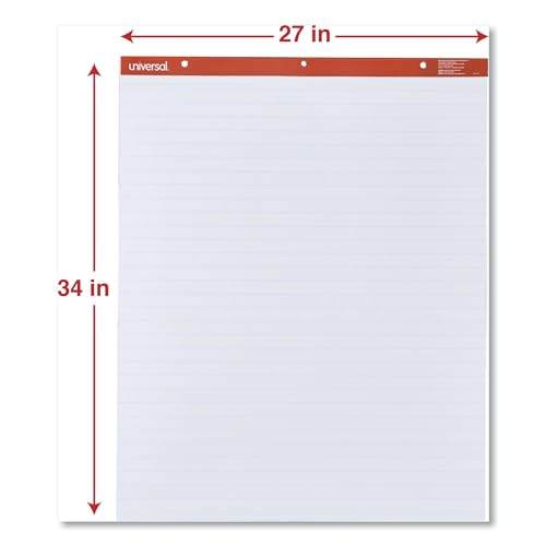 Universal UNV35601 27 in. x 34 in. Easel Pads/Flip Charts - White (2/Carton)