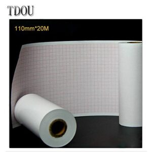 tdou thermal paper roll ecg paper 110mm*20m for ce marked digital 12 leads 3/6 channel ecg machine ecg600g insulation paper