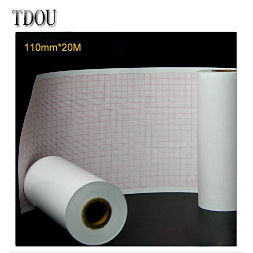 TDOU Thermal paper Roll ECG Paper 110mm*20M for CE Marked Digital 12 Leads 3/6 Channel ECG Machine ECG600G Insulation Paper