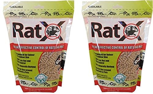 (2 Pack) RatX All-Natural Non-Toxic Rat and Mouse Killer Pellets, 3-Pound Bags