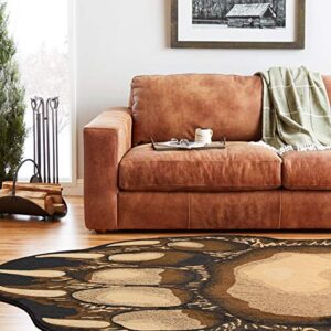 Bear Claw Rustic Lodge Paw Area Rug - Measures approximately 5'6 W X 6'10 L