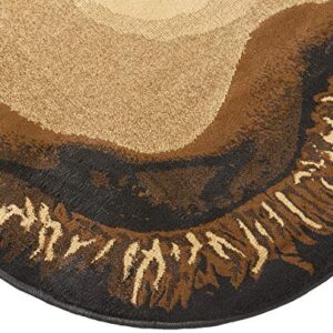 Bear Claw Rustic Lodge Paw Area Rug - Measures approximately 5'6 W X 6'10 L