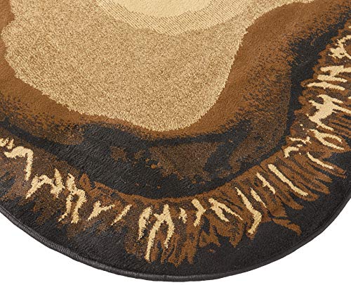 Bear Claw Rustic Lodge Paw Area Rug - Measures approximately 5'6 W X 6'10 L