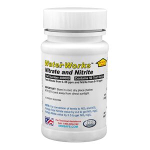 industrial test systems 3108u20 waterworks nitrate/nitrite nitrogen test strip (pack of 50)