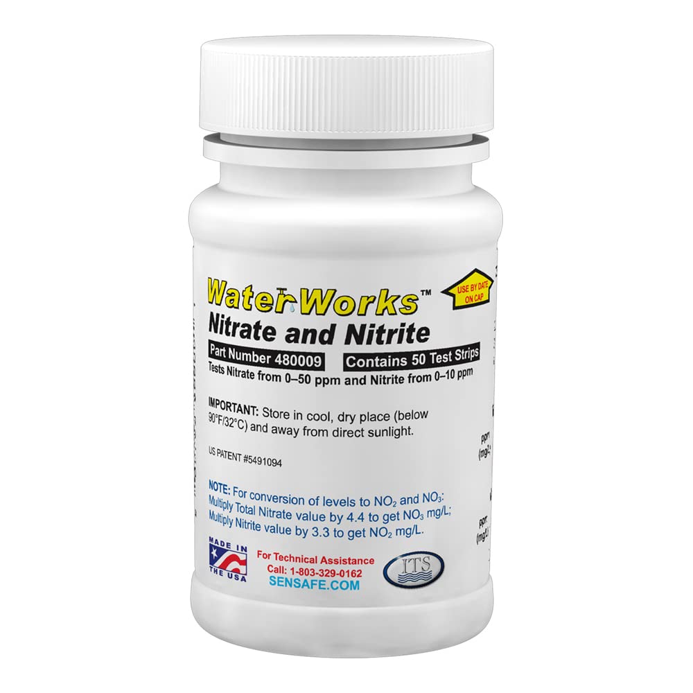 Industrial Test Systems 3108U20 Waterworks Nitrate/Nitrite Nitrogen Test Strip (Pack of 50)