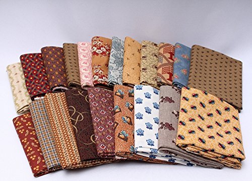 10 Fat Quarters - American Civil War Fat Quarter Bundle 1800's Historical Reproduction Quality Quilters Cotton Fabrics M228.01