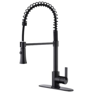 ultra euro collection uf17205 oil rubbed bronze finish single-handle kitchen faucet with pull-down spray