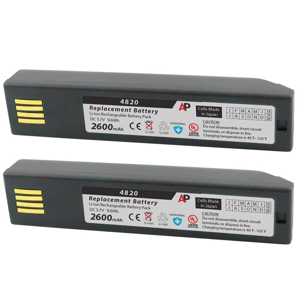 Artisan Power Replacement Battery for Honeywell (Pack of 2) | 2600 mAh | Lithium-Ion Cells | Series 3820, 4820, 6320 & Xenon 1902 | Replace OEM Part Number 100000495, BAT-SCN01 & 50121527-002