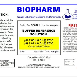 pH Buffer Calibration Solution Kit 2-Pack — one pH 4.00 (red) and one pH 7.00 (Yellow), Each 500 mL (1.06 Pint) — NIST Traceable Reference Standards for All pH Meters