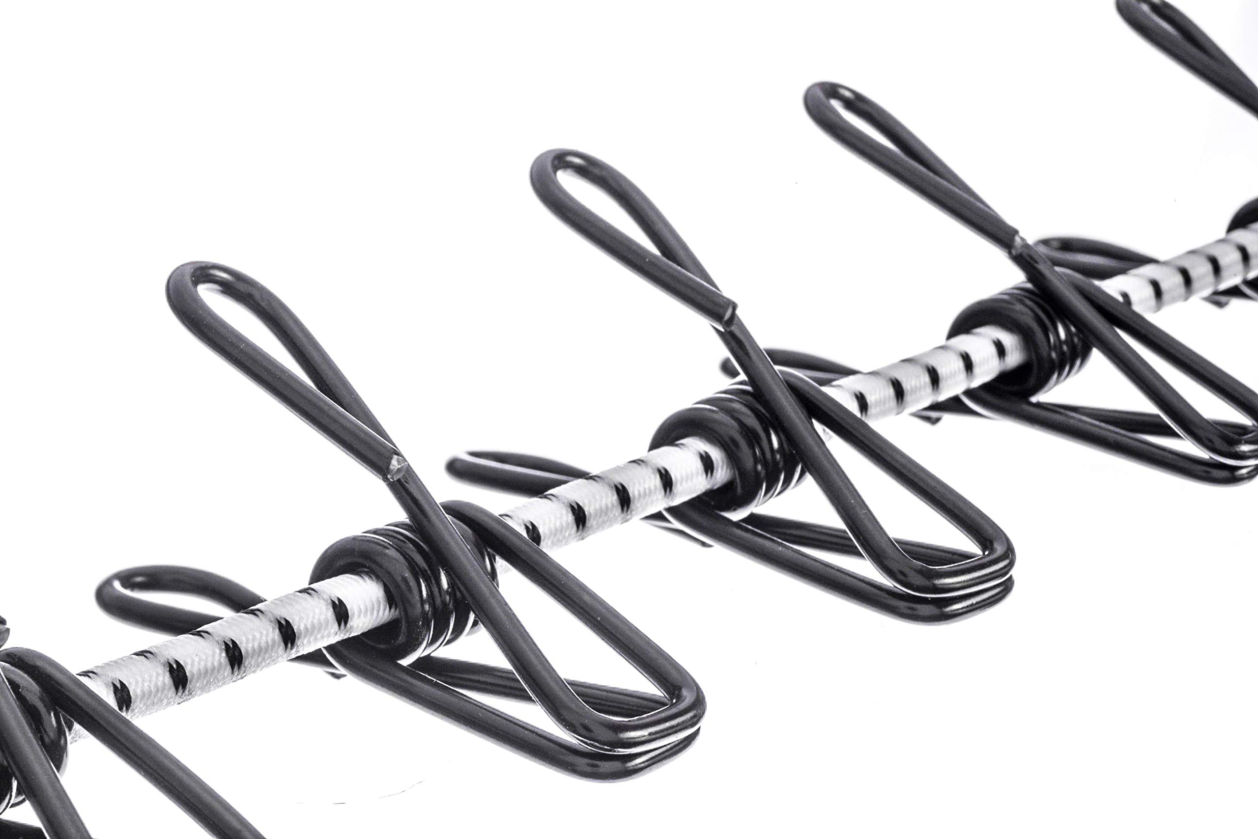 SE 10' Elastic Drying Cord with Weather Resistant Clips - OD-CL006