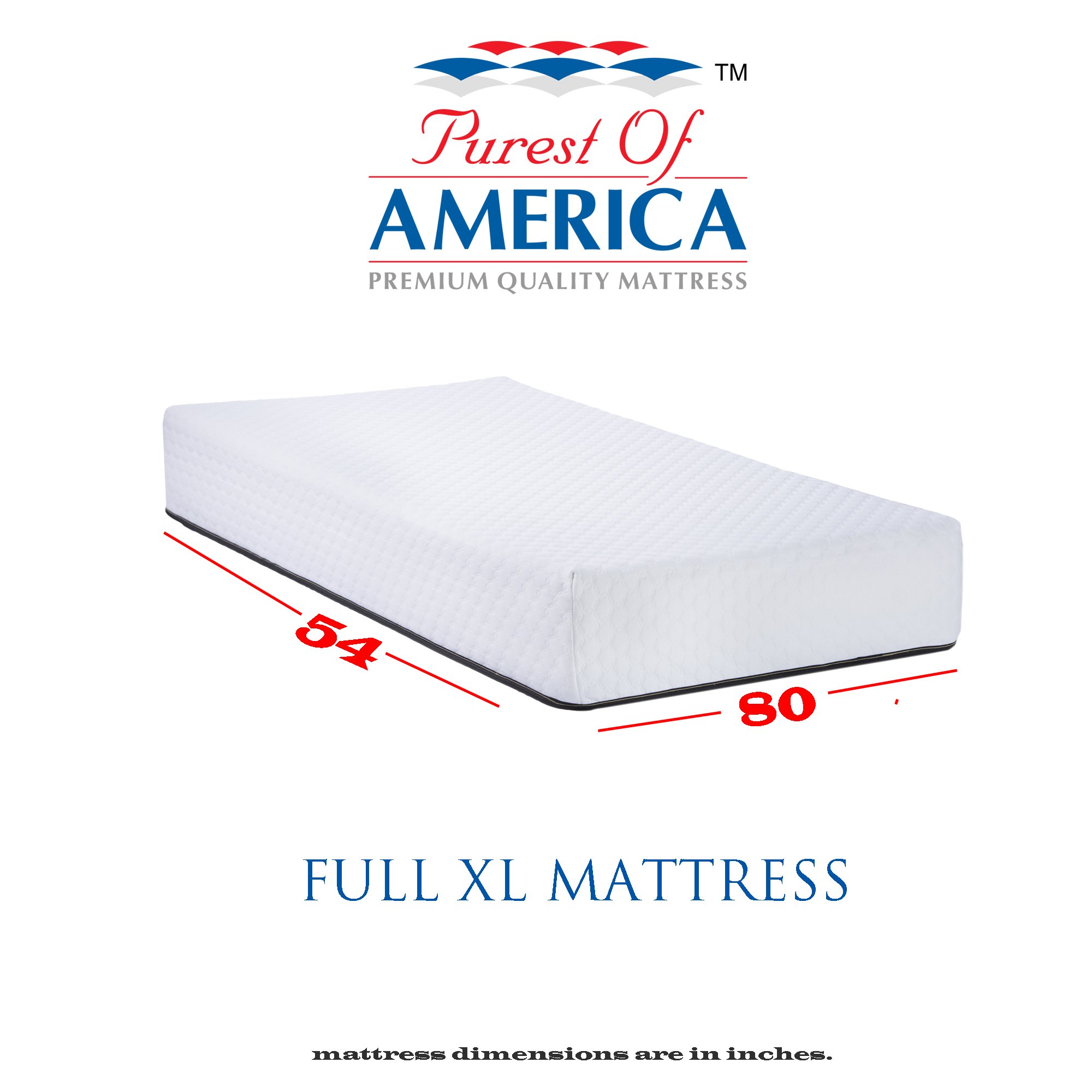 Orthosleep Products 14 Inch Flipable Double Sided Memory Foam & High Density Foam Mattress Size Full XL