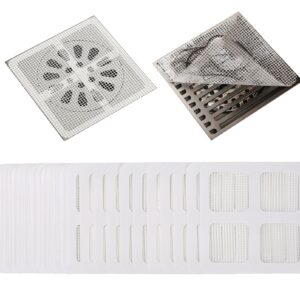 50pcs Disposable Drain Stickers,Disposable Filter Patches, Disposable Hair Drain Stickers for Shower,Hair Drain Catcher,Drain Mesh Stickers for Bathroom Sink & Bathtub, Kitchen Drains & Strainers