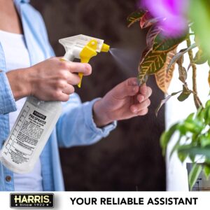 HARRIS Professional Spray Bottle 32oz (12-Pack), All-Purpose with Clear Finish, Pressurized Sprayer, Adjustable Nozzle and Measurements