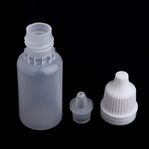 20 ml/0.68oz 24PCS Empty Refillable Plastic Squeezable Dropper Bottle Portable Eye Liquid Container with Screw Cap Essential Oil Container