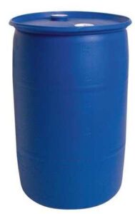 transport drum, closed head, 30 gal., blue