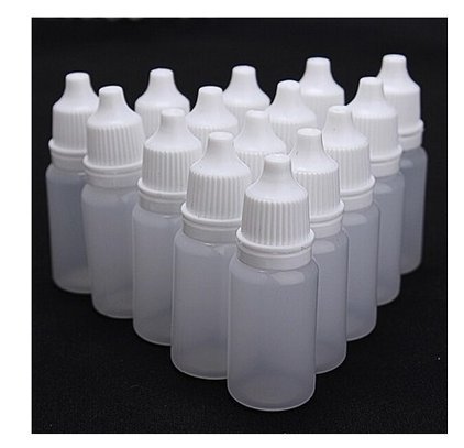 20 ml/0.68oz 24PCS Empty Refillable Plastic Squeezable Dropper Bottle Portable Eye Liquid Container with Screw Cap Essential Oil Container