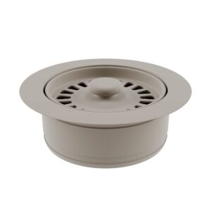 Lexicon Disposal Flange for Quartz kitchen Sink with Decorative Beige Finish Fits 3.5 Inch Drain Hole LG-DF-B