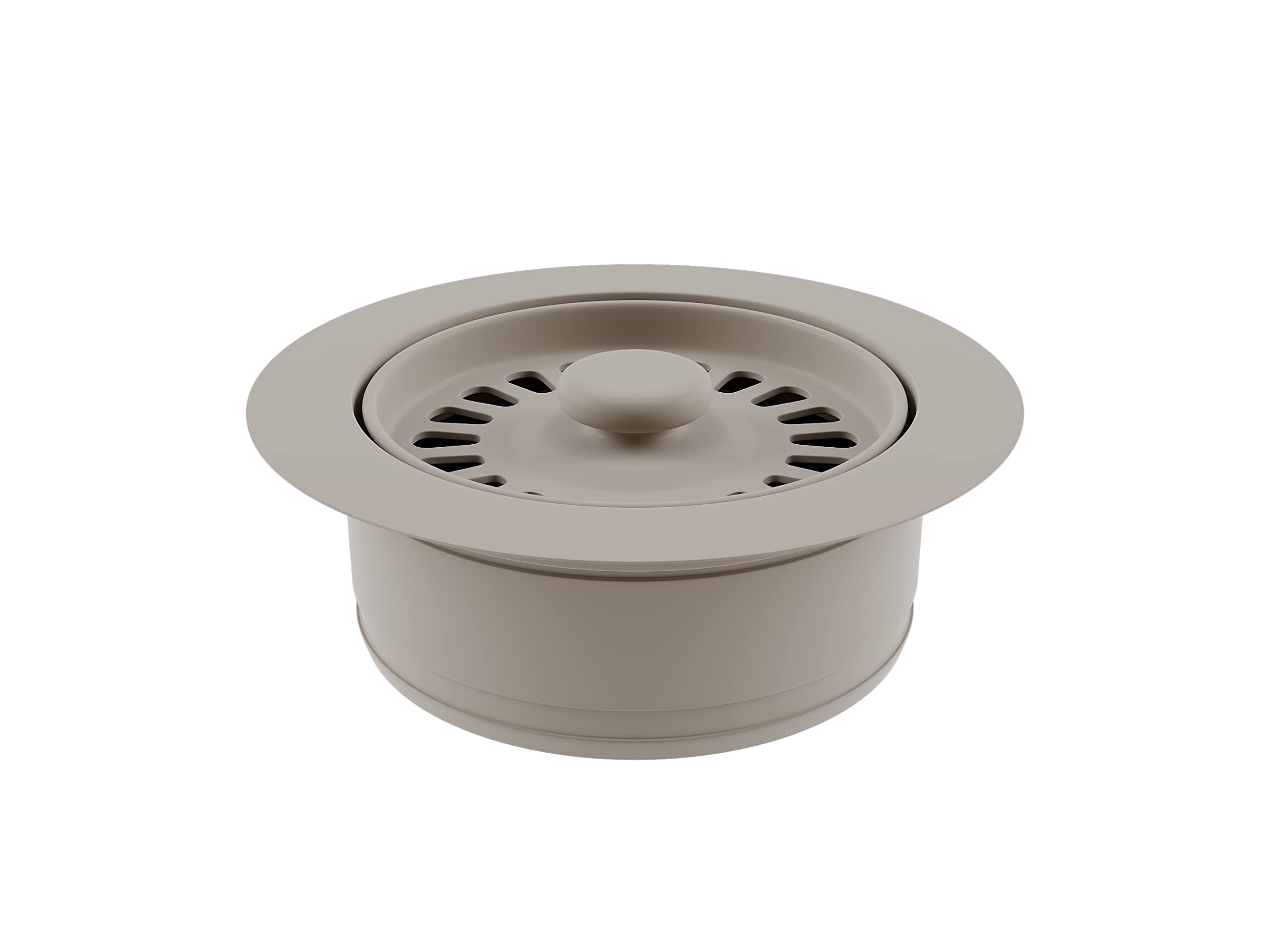 Lexicon Disposal Flange for Quartz kitchen Sink with Decorative Beige Finish Fits 3.5 Inch Drain Hole LG-DF-B