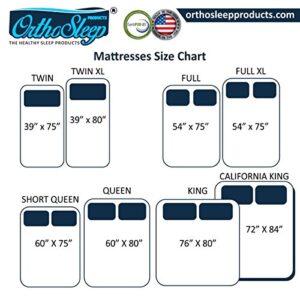 Orthosleep Products 13 Inch Flipable Double Sided Memory Foam & High Density Foam Mattress Size Full XL