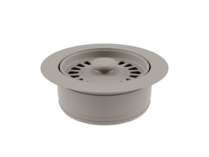 lexicon disposal flange for quartz kitchen sink with concrete colored finish fits 3.5 inch drain hole lg-df-c