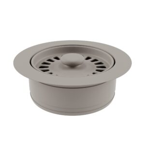 Lexicon Disposal Flange for Quartz Kitchen Sink with Concrete Colored Finish Fits 3.5 Inch Drain Hole LG-DF-C