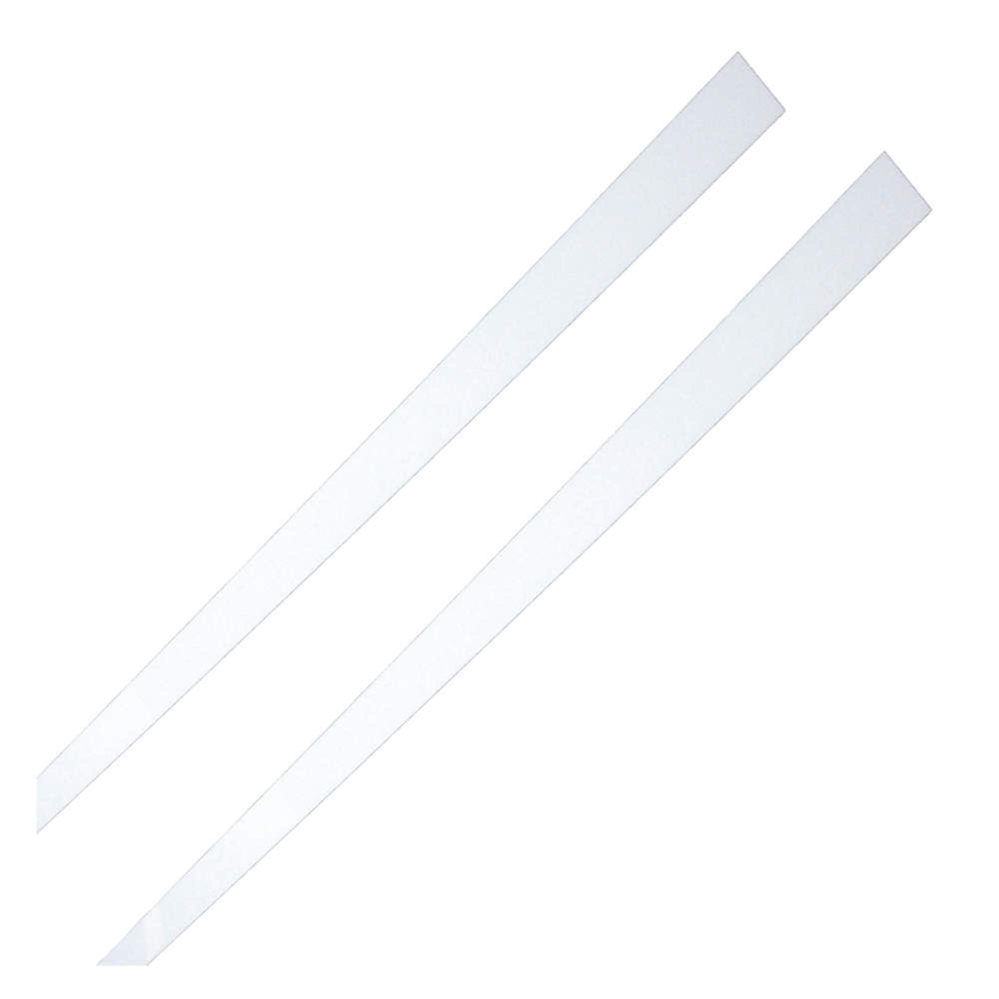 MirrEdge Strips,White Acrylic,60 in. L,PK2