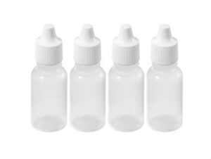 20 ml/0.68oz 24pcs empty refillable plastic squeezable dropper bottle portable eye liquid container with screw cap essential oil container