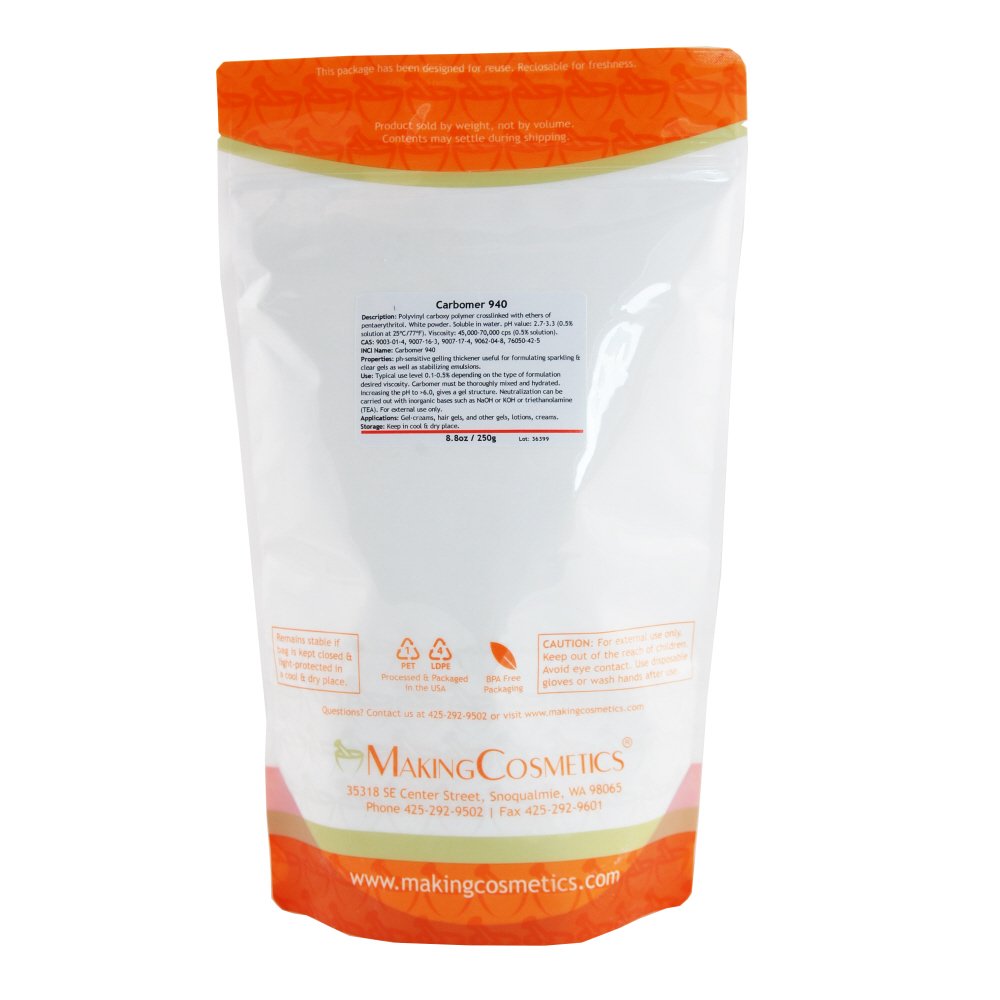 MakingCosmetics - Carbomer 940-8.8oz / 250g - Cosmetic Ingredient