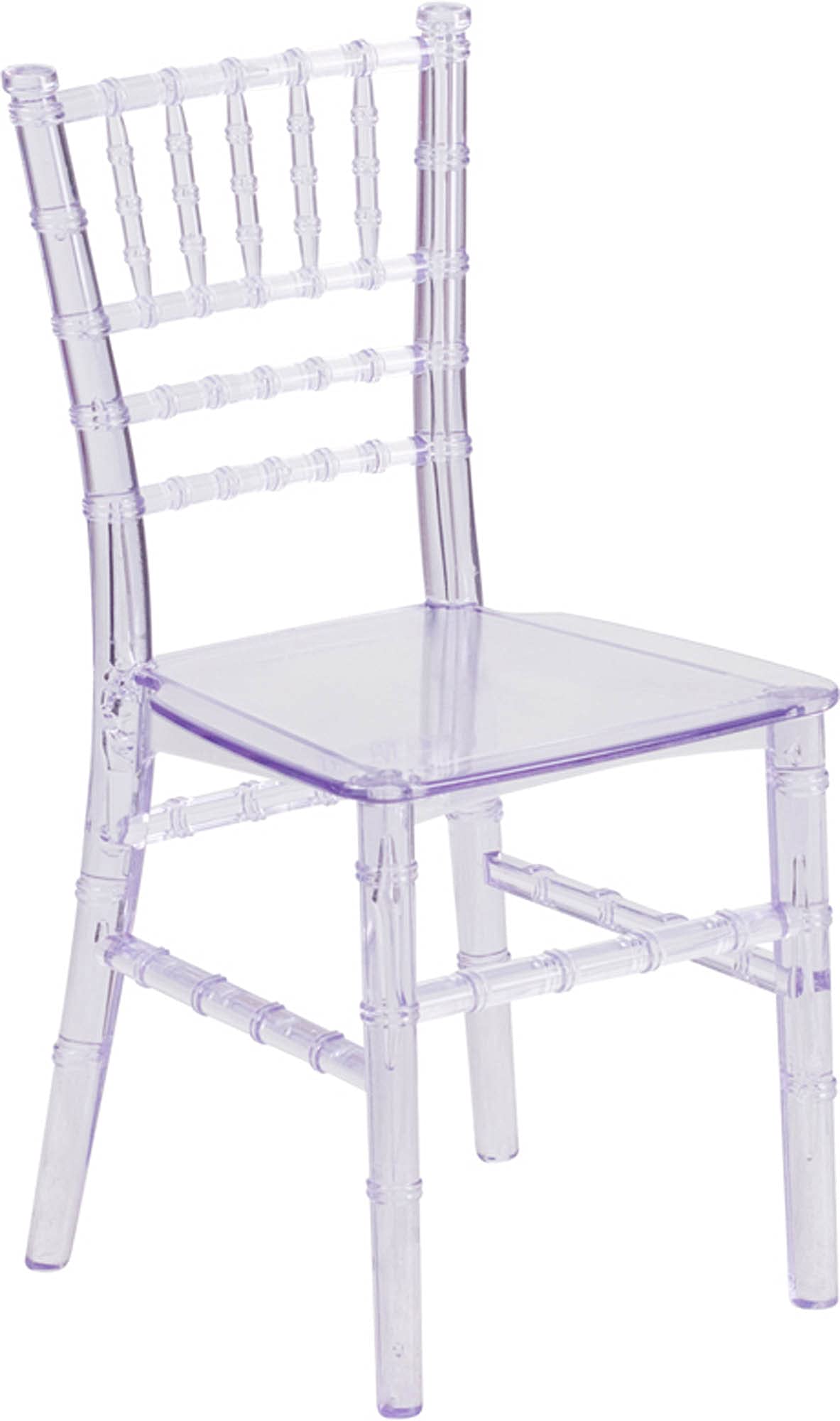 Flash Furniture HERCULES 10 Pack Childâ€™s Transparent Crystal Resin Party and Event Chiavari Chair for Commercial & Residential Use