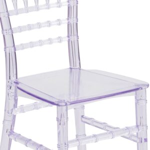 Flash Furniture HERCULES 10 Pack Childâ€™s Transparent Crystal Resin Party and Event Chiavari Chair for Commercial & Residential Use