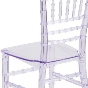 Flash Furniture HERCULES 10 Pack Childâ€™s Transparent Crystal Resin Party and Event Chiavari Chair for Commercial & Residential Use