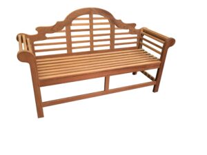 lutyens teak bench, natural, 5'