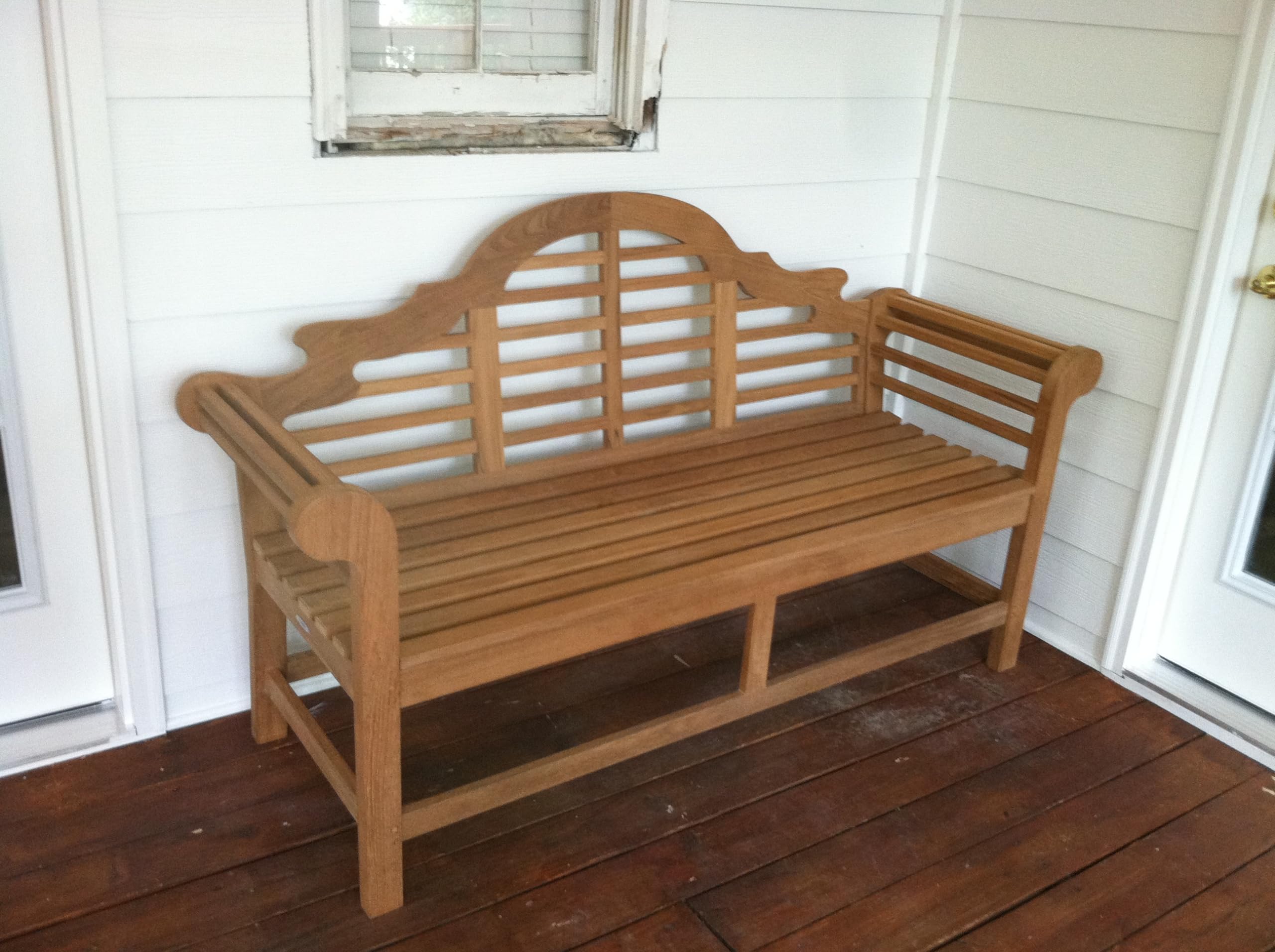 Lutyens Teak Bench, Natural, 5'