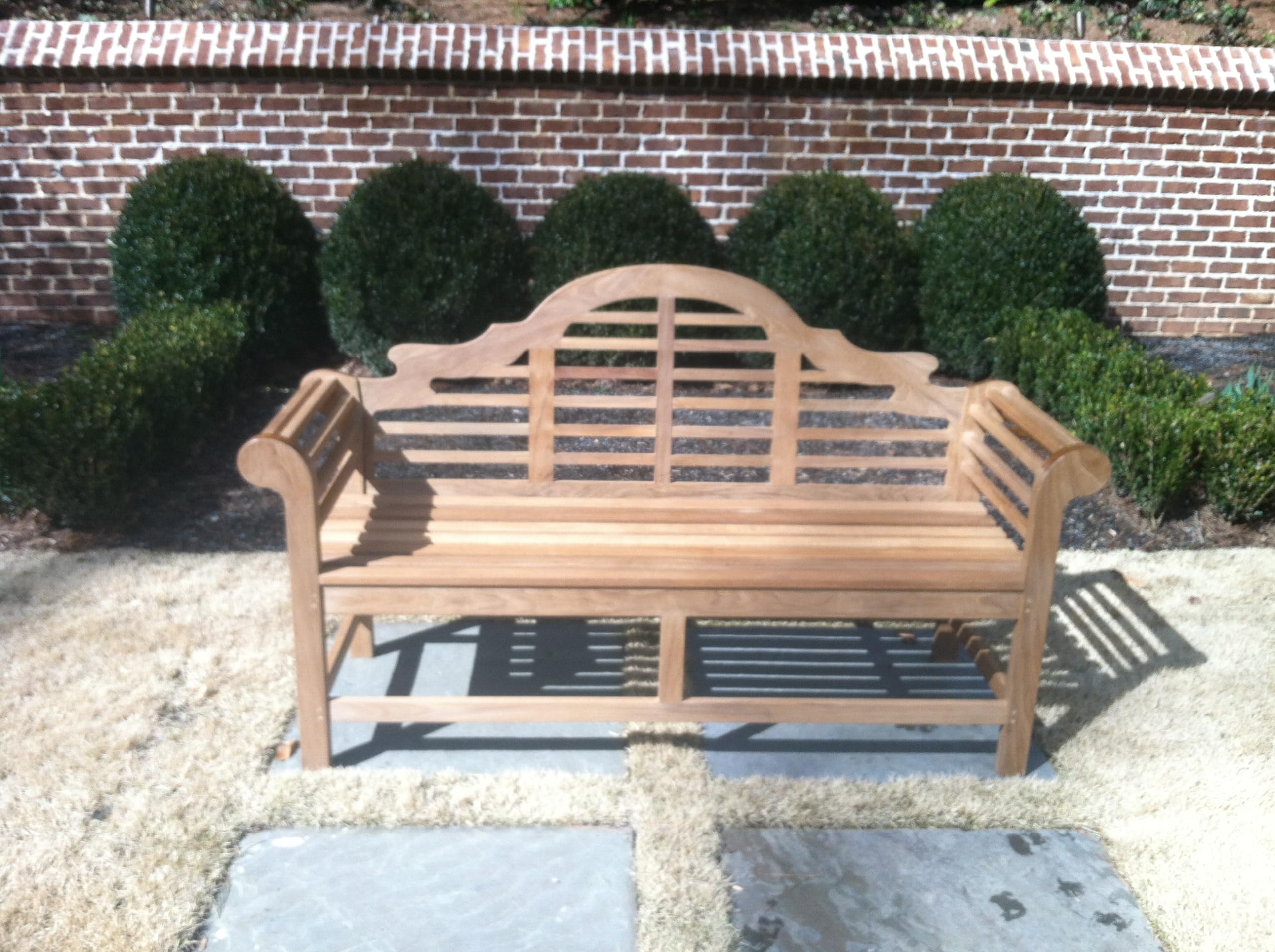 Lutyens Teak Bench, Natural, 5'