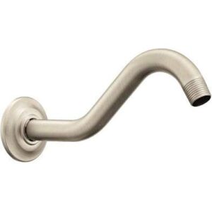 moen 177171bn collection shower arm and flange, brushed nickel