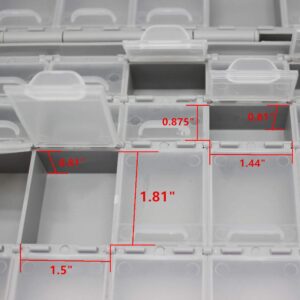 AideTek BOXALL48 48 Lids Empty Enclosure SMD SMT Organizer Size 6 inch 9 Inch Surface Mount