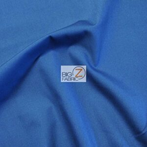 Hospital Uniform Heavyweight Solid Poly Cotton Fabric by The Yard (P176) Protective Scrubs Clothing Garments Decor (Royal Blue)