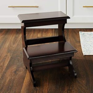 Frenchi Home Furnishing Crestside 2 - Step Wood Step Stool