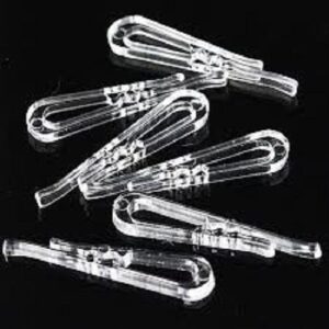 fabricare choice - 1.5" clear alligator plastic clips 1000 per box - ties - shirts - pants - socks