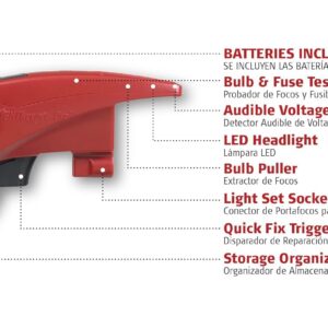 LIGHT KEEPER PRO - The Complete Tool for Repairing Incandescent Christmas Holiday Light Sets | Bonus Extra 50 Replacement Bulbs | UL Listed (#230566)