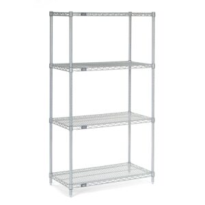 nexel 18365c nexel chrome wire shelving, 36"w x 18"d x 54"h