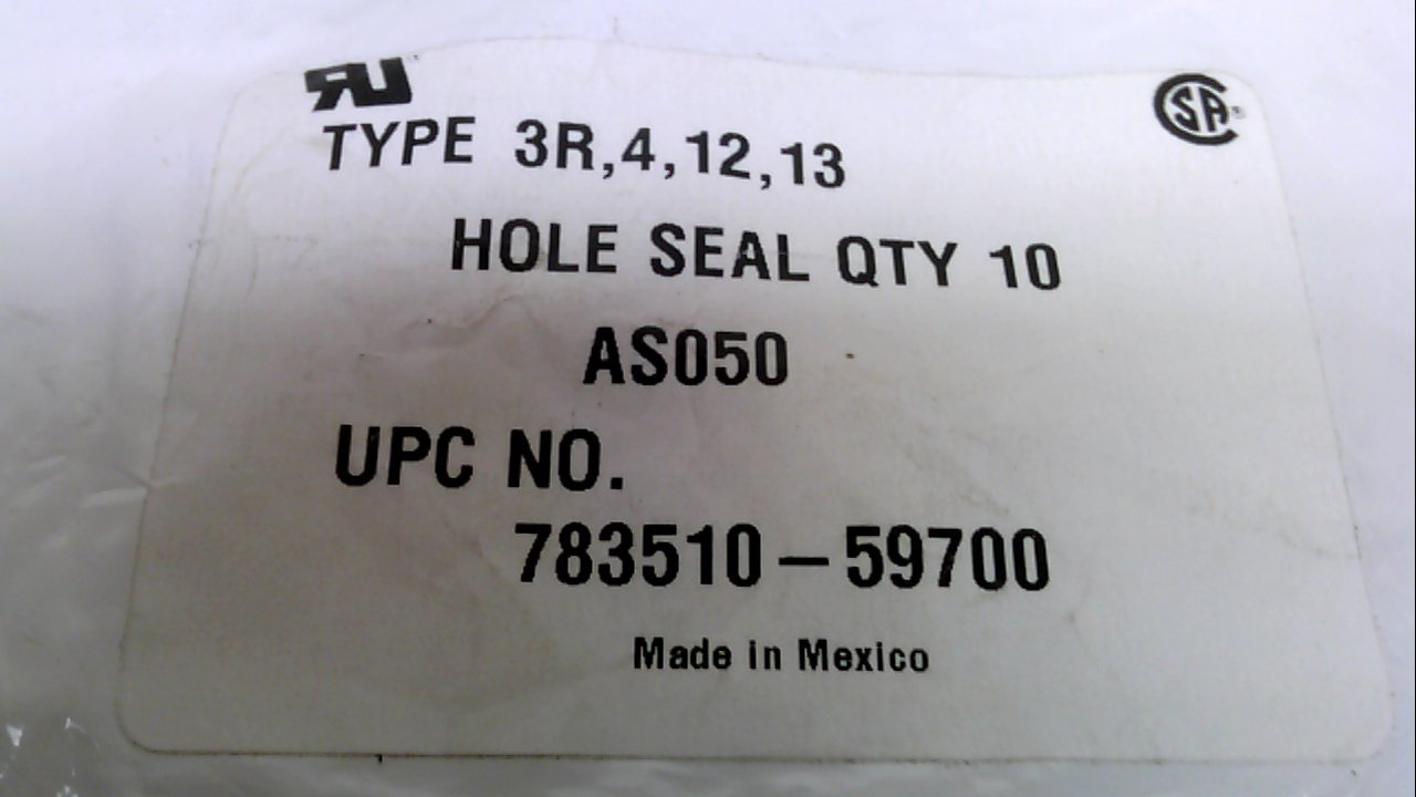 Hoffman As050 - Pack of 10 -Steel Conduit Hole Seal, 0.50" Conduit, As050 - Pack of 10 -