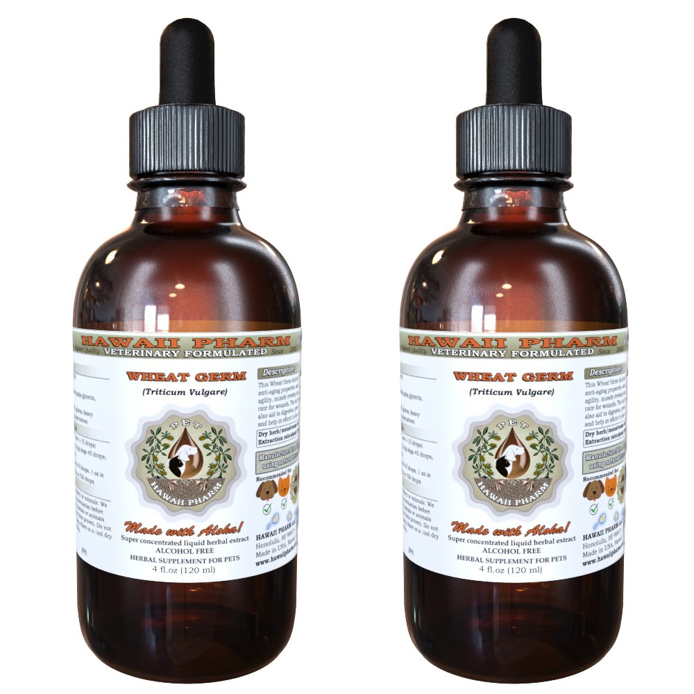 Wheat Germ, Veterinary Natural Alcohol-Free Liquid Extract, Pet Herbal Supplement 2x4 oz