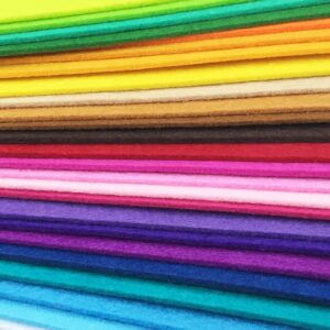 flic-flac 3mm 30cmx30cm Super Thick Felt Nonwoven Fabric DIY Craft Work Patchwork Sewing Mixed Color